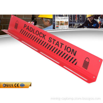 CE Durable Red Lock Out Station Steel Material
